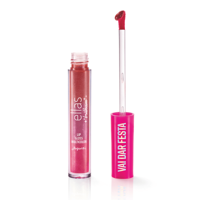 Lip Gloss Multicolor Rolê Ellas Brilham, 4 ml